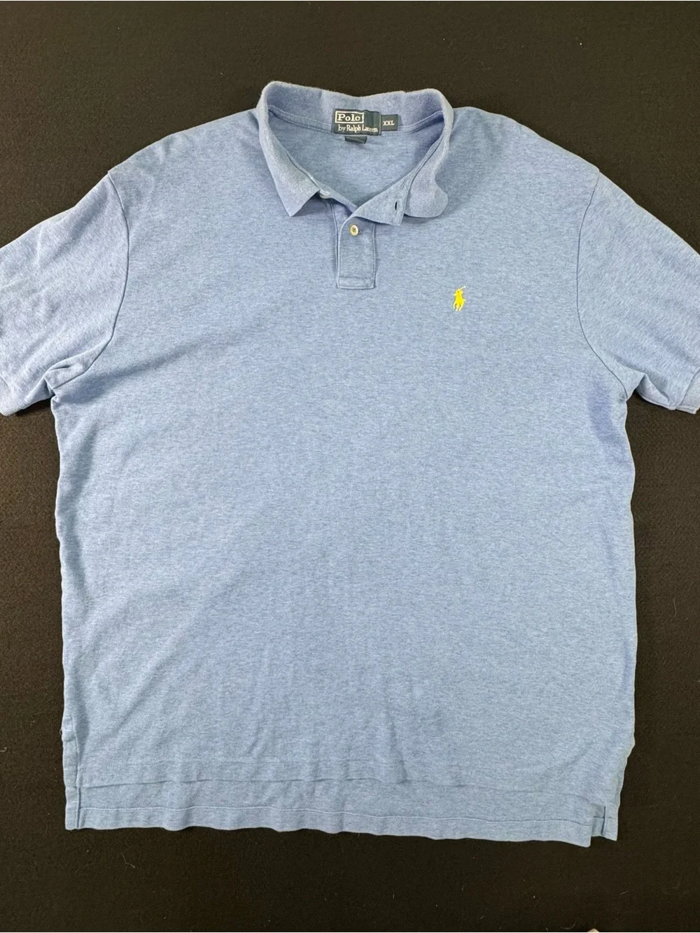Ralph Lauren Light Blue Polo with Yellow Pony Embroidery